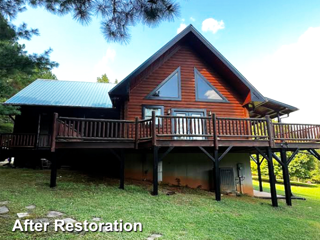 Log home restoration in Oxford, NC