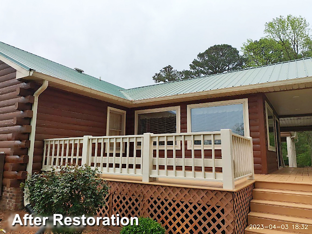 Log home restoration in Pikeville, NC