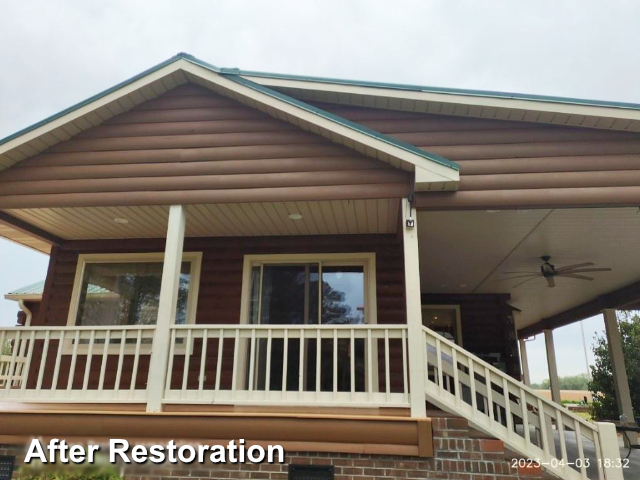 Log home restoration in Pikeville, NC