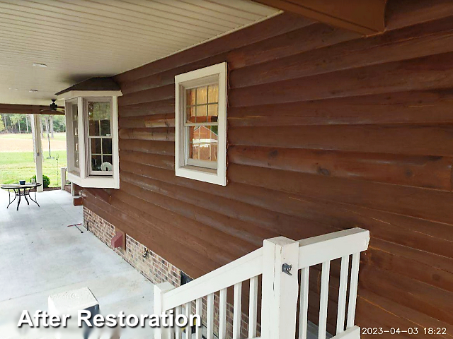 Log home restoration in Pikeville, NC