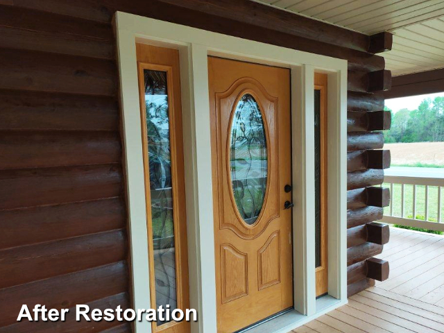 Log home restoration in Pikeville, NC