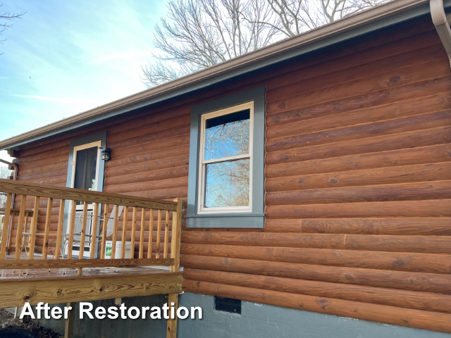 Log cabin restoration in Pittsboro,  NC