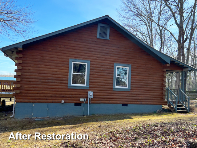 Log cabin restoration in Pittsboro,  NC