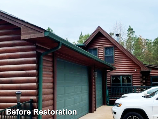 Log home restoration in Quinton, Va