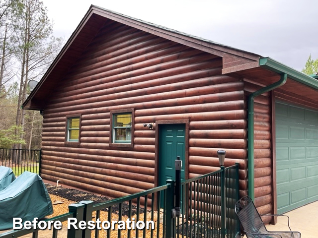 Log home restoration in Quinton, Va