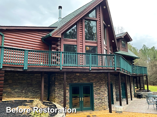 Log home restoration in Quinton, Va