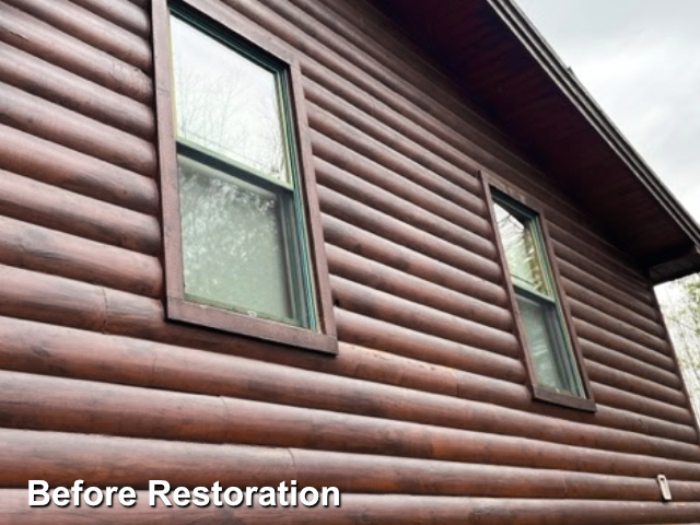 Log home restoration in Quinton, Va