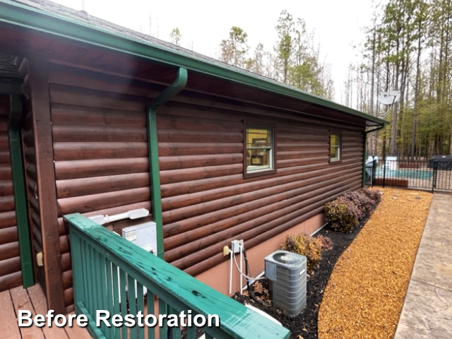 Log home restoration in Quinton, Va