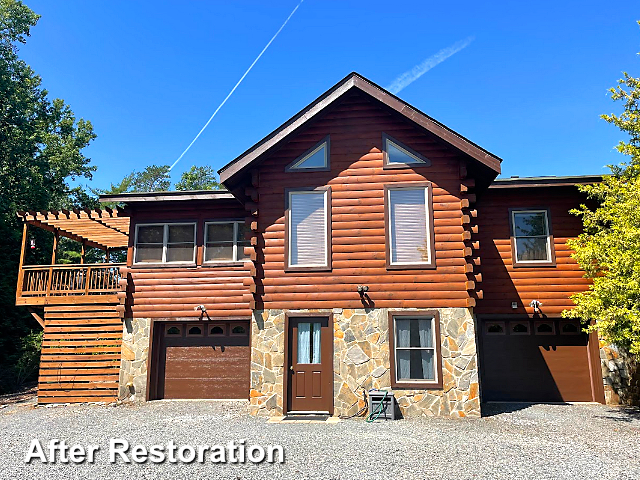 Log home restoration in Reidsville NC