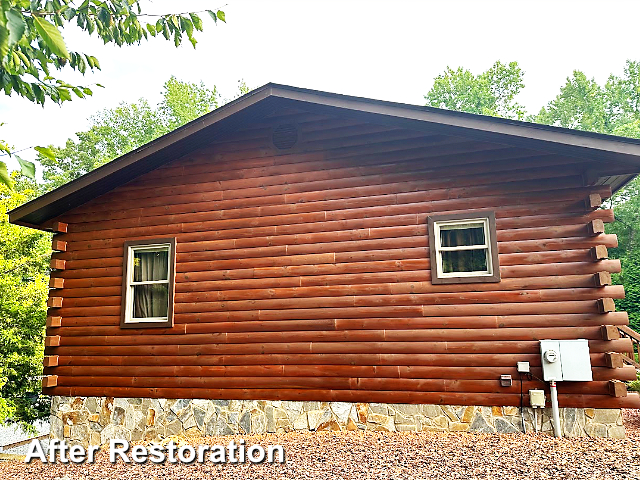 Log home restoration in Reidsville NC