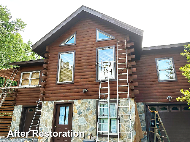 Log home restoration in Reidsville NC