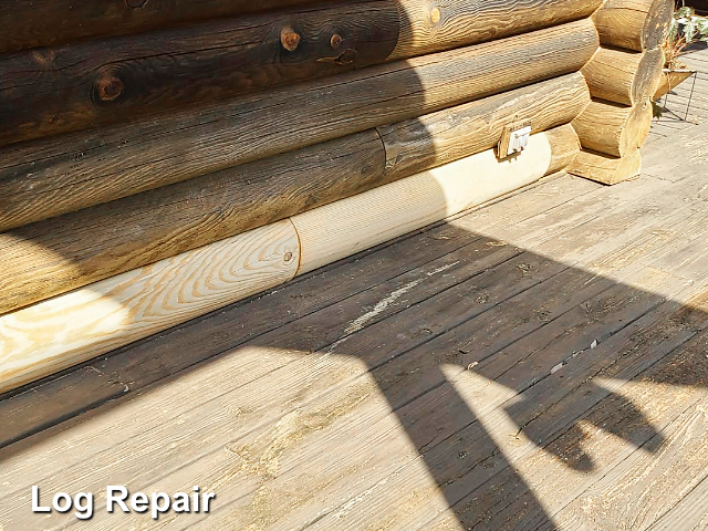 Log home restoration in Ridgeway, SC