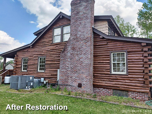 Log home restoration in Rocky Point, NC