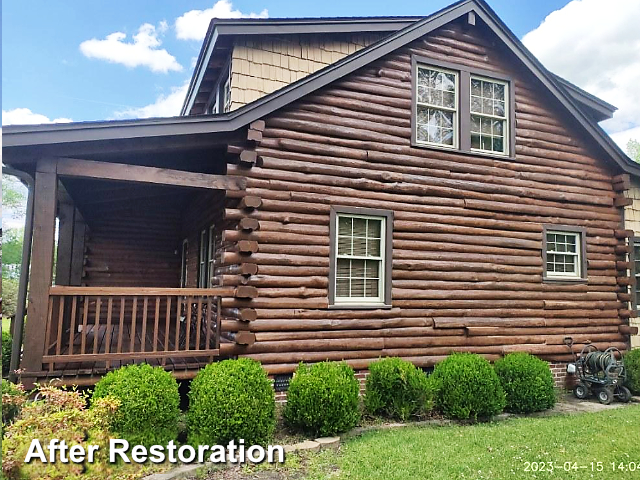 Log home restoration in Rocky Point, NC