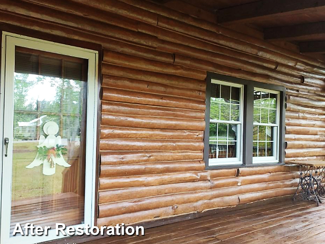 Log home restoration in Rocky Point, NC