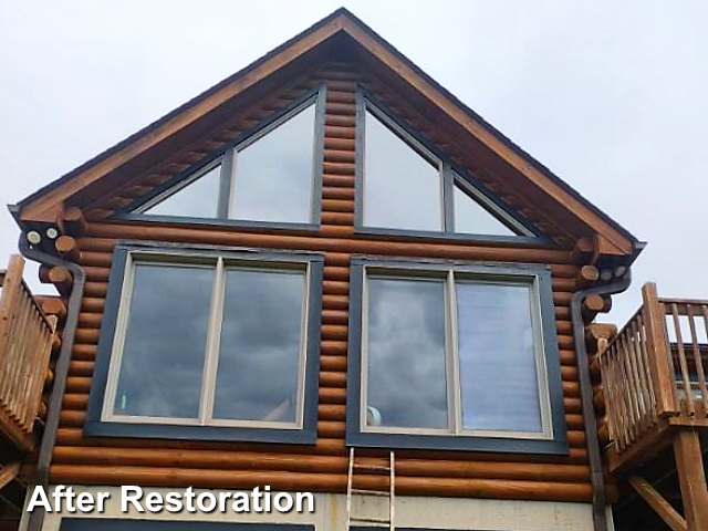 Log home restoration in Spruce Pine, NC