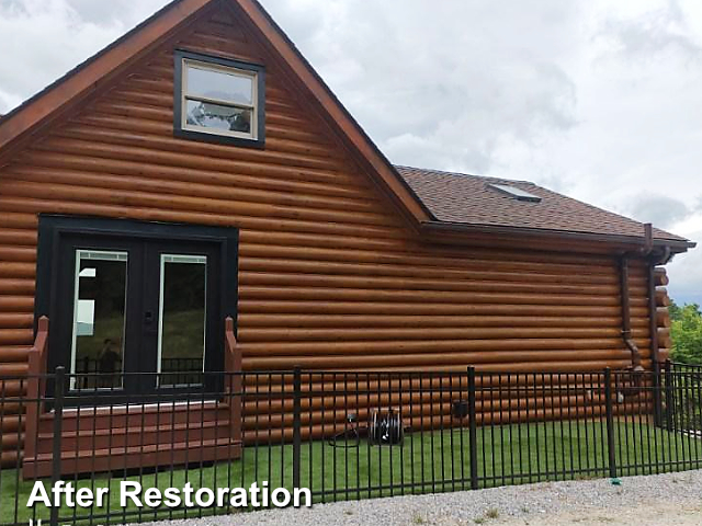 Log home restoration in Spruce Pine, NC