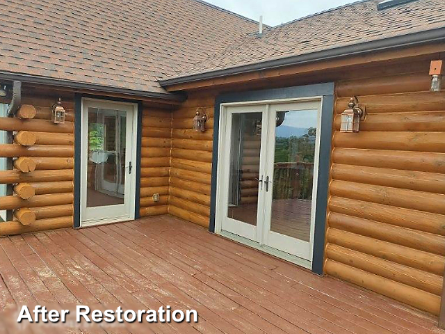 Log home restoration in Spruce Pine, NC