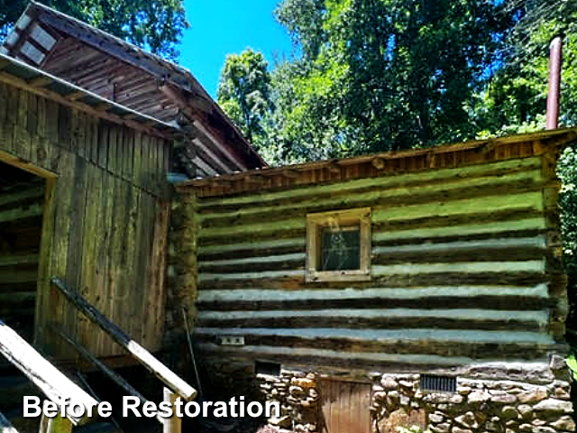 Log home restoration in Summerfield NC