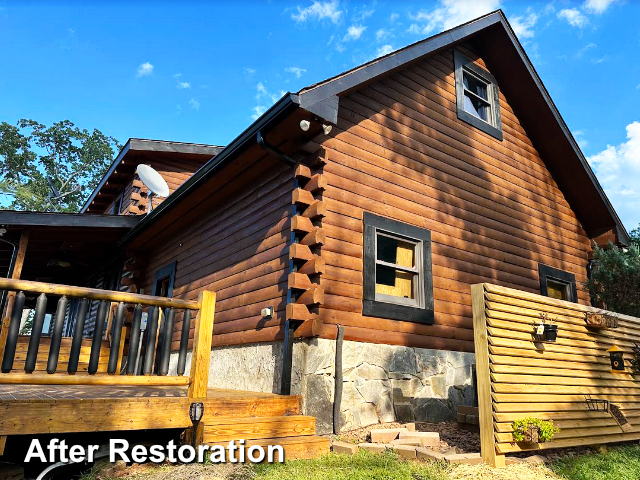 Log home restoration in Valdese, NC