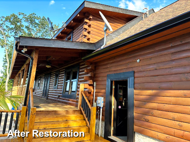 Log home restoration in Valdese, NC