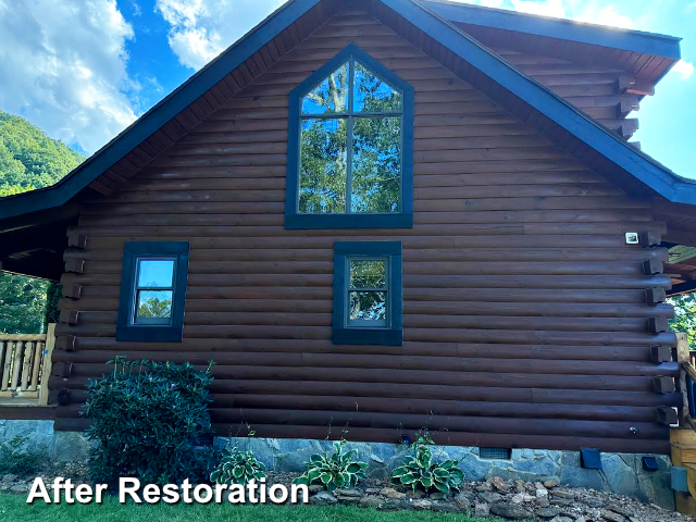 Log home restoration in Valdese, NC