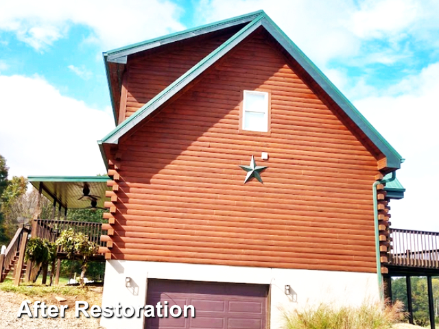 Log home restoration in Vanceburg KY