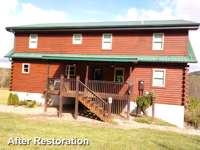 Log home restoration in Vanceburg KY