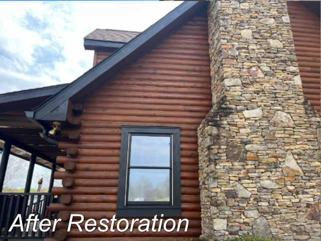 Wake Forest North Carolina Log Home Restoration