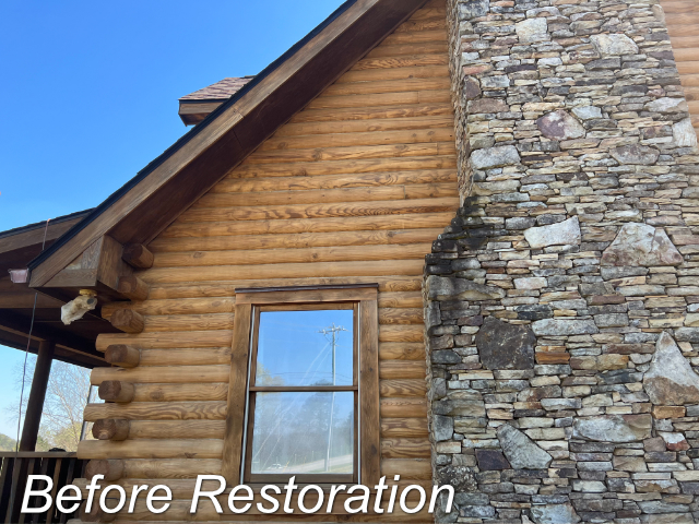 Wake Forest North Carolina Log Home Restoration