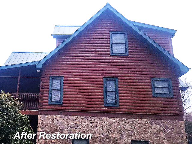 Log home restoration in Winnsboro SC