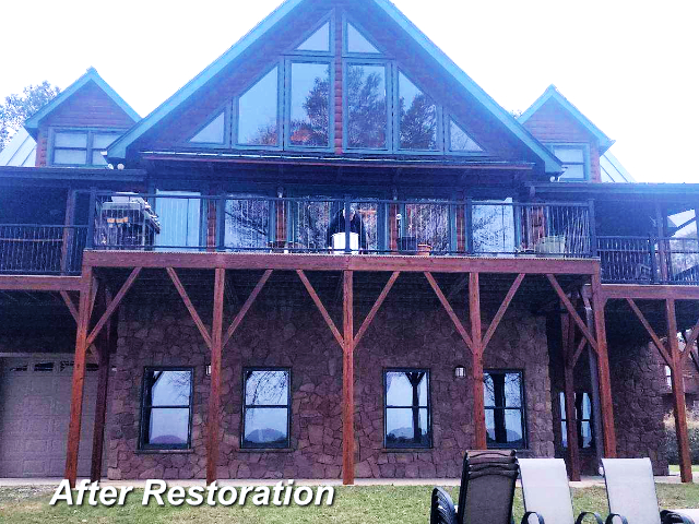 Log home restoration in Winnsboro SC