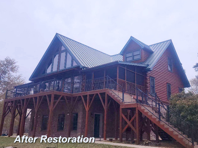 Log home restoration in Winnsboro SC