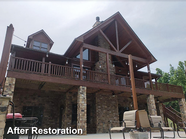 Log home restoration in Yancyville, NC