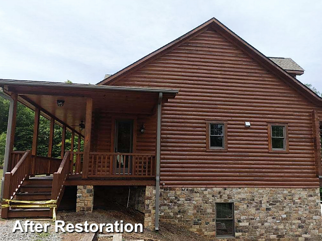 Log home restoration in Yancyville, NC