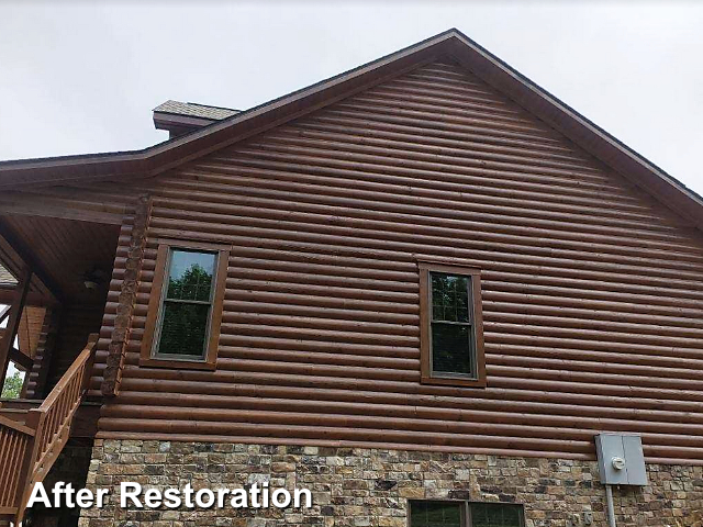 Log home restoration in Yancyville, NC