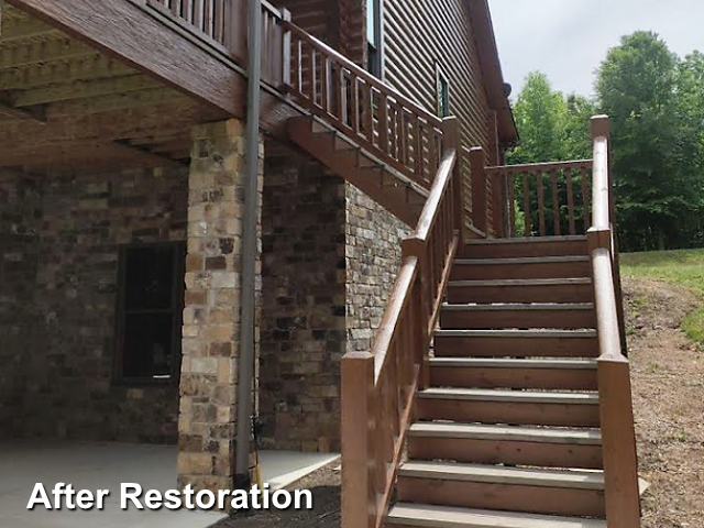 Log home restoration in Yancyville, NC