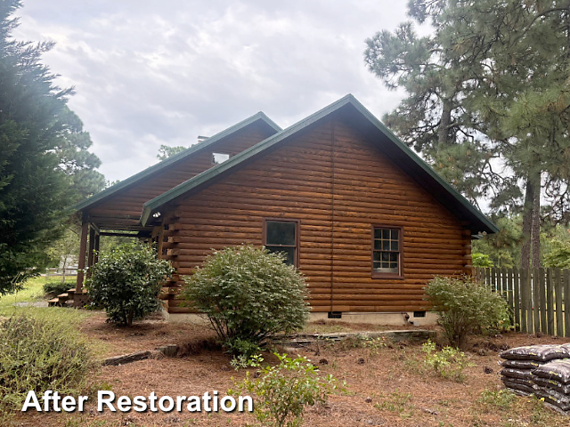 Log home restoration in Aberdeeb,NC