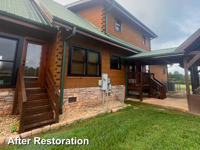 Log home restoration in Asheboro