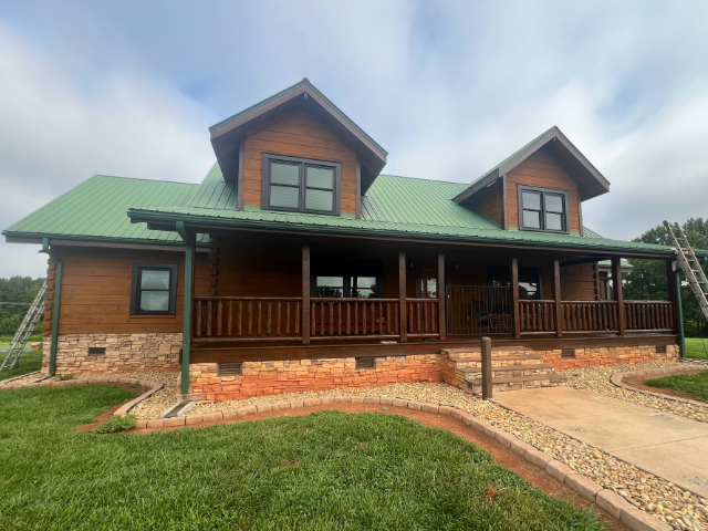 Log home restoration in Asheboro