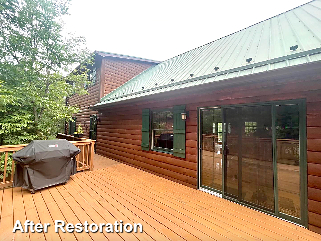 Log home restoration in Augusta, VA