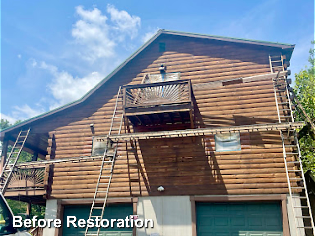 Log home restoration in Augusta, VA