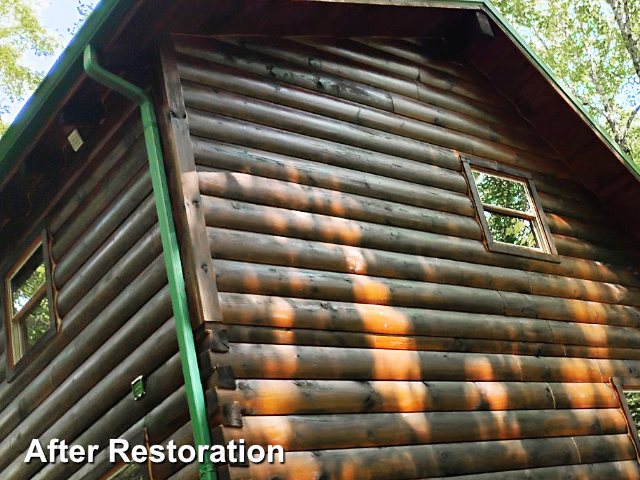 Log home restoration in Blowing Rock, NC