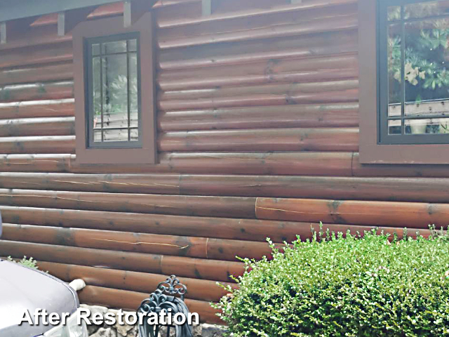 Log home restoration in Blowing Rock, NC