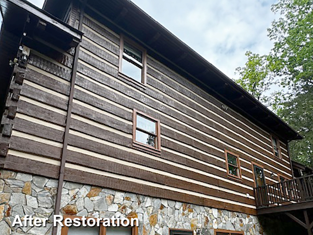 Log home restoration in Chapel Hill, NC