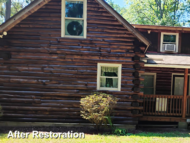 Log home restoration in Chapel Hill, NC