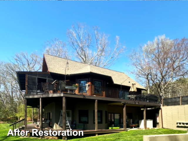 Log home restoration in Charlotte, NC