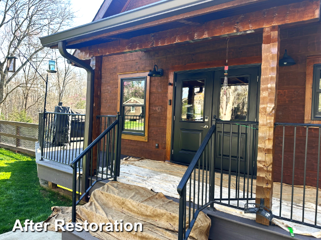 Log home restoration in Charlotte, NC