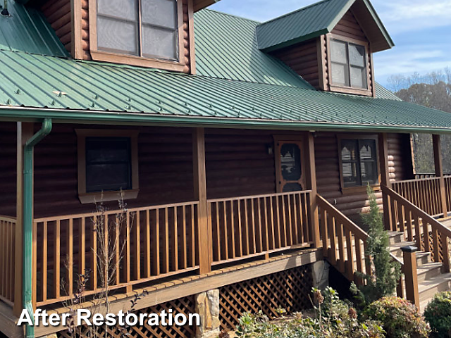 Log home restoration in Cherryville, NC