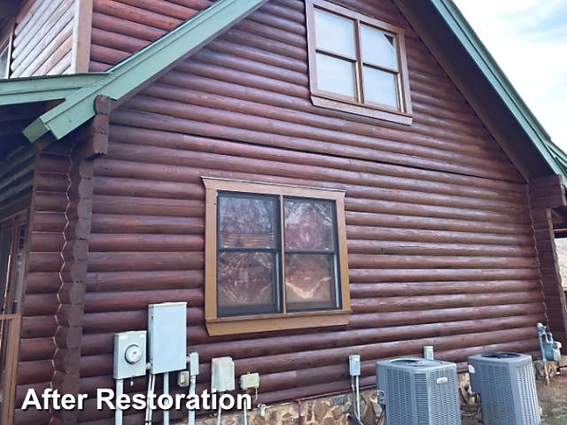 Log home restoration in Cherryville, NC